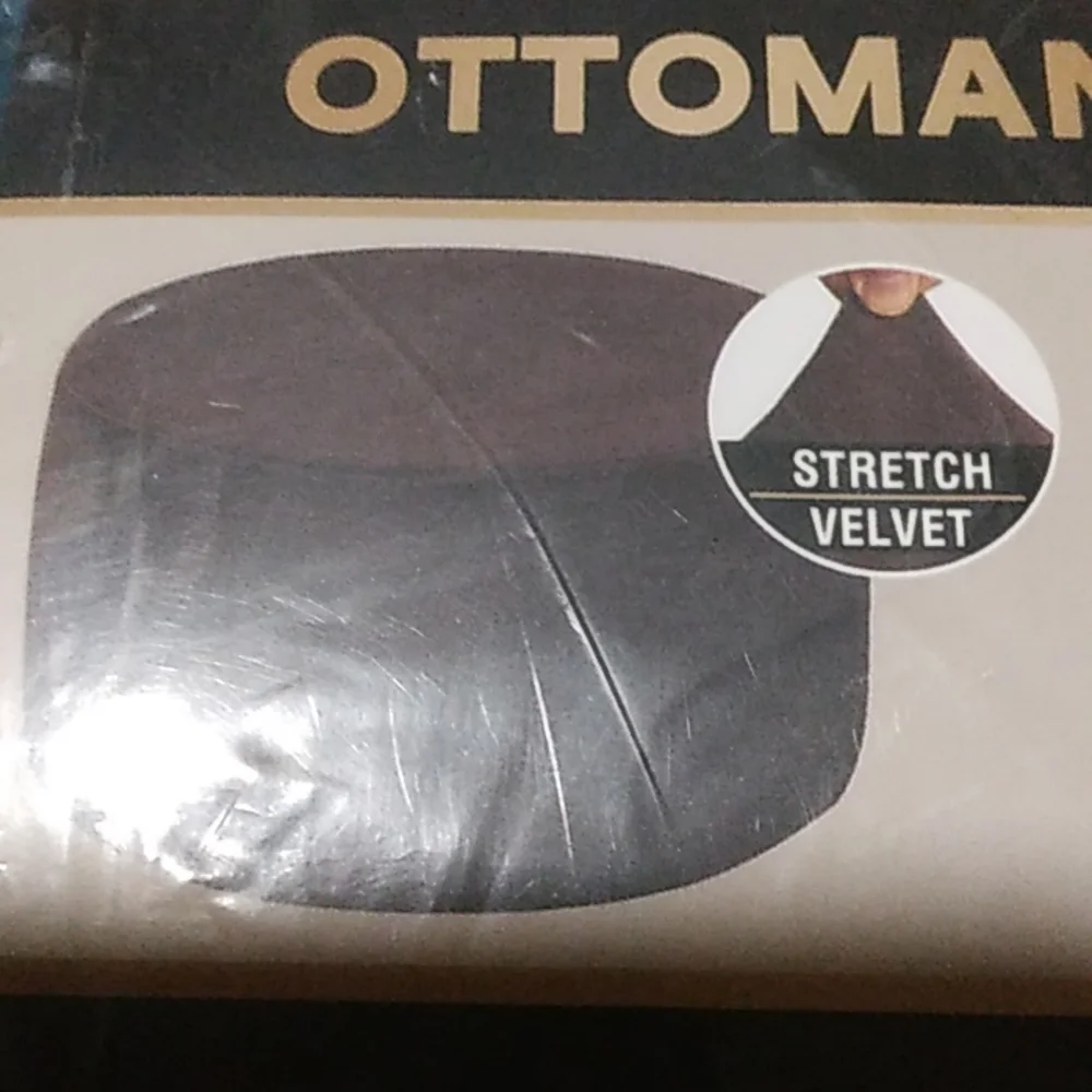 Ottoman velvet slipcover